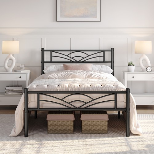 Metal platform bed frame - metal, with