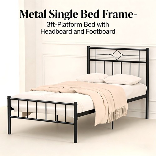Compact heavy duty metal bed - duty,