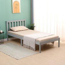 SINGLE BED PINE FRAME 3ft GREY