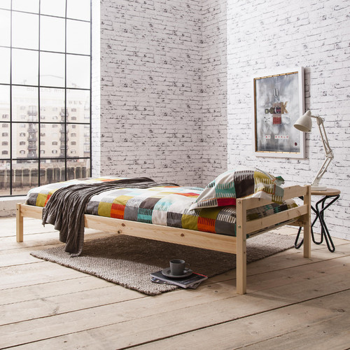 Single bed pine 3ft - pine,
