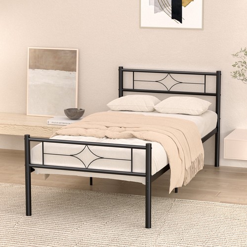 3ft single metal bed frame - single,