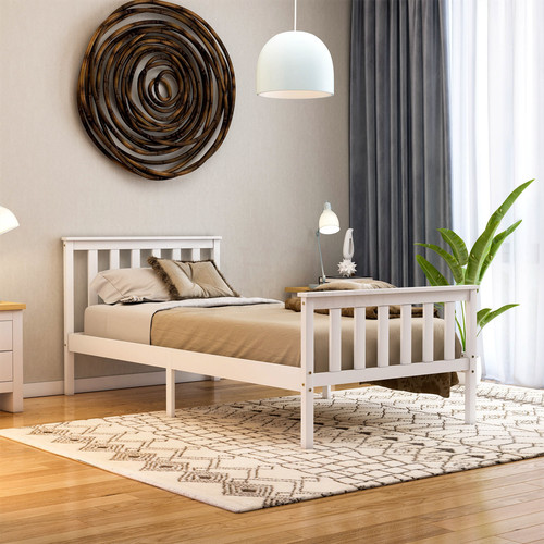 Sale single wood bed 3ft - single, solid
