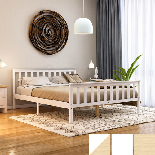 Wooden bed frame solid - frame,
