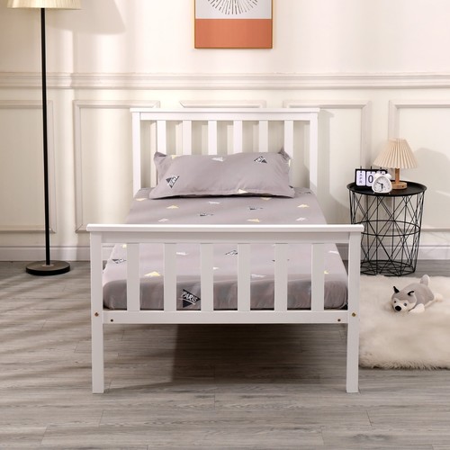 Single bed pine frame - bed,