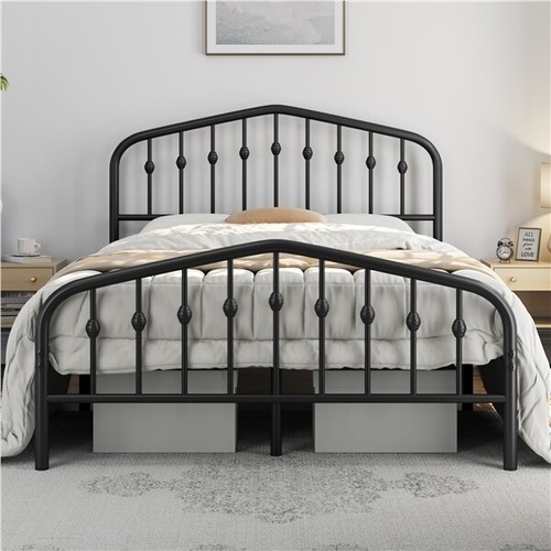 Metal platform bed frame - frame, with