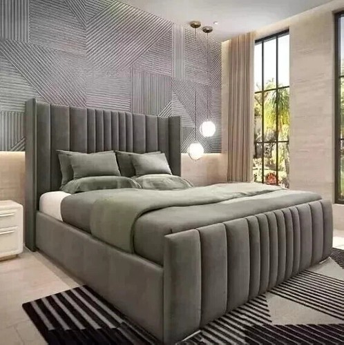 Ottoman bed winged - bed, plush