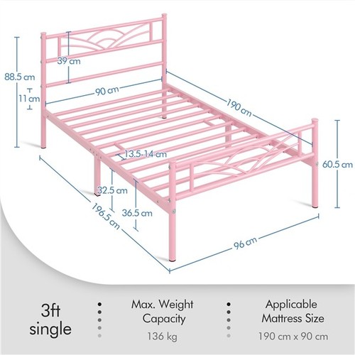 3ft single bed frame - 3ft,