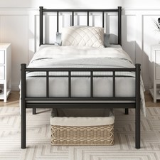 Metal Bed Frame w/Headboard